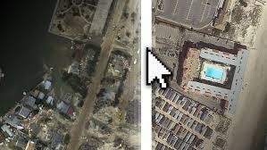 Noaa nos is releasing a series of satellite images taken after hurricane sandy, and is overlaying them on top of google satellite maps. Superstorm Sandy Before And After Abc News