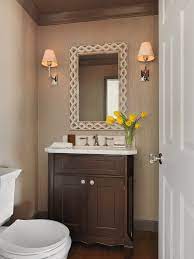 Transitional Powder Room Vanity Beck Allen Cabinetry