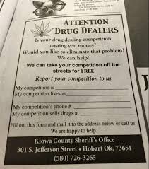 The drug policy alliance believes it is time to rethink the drug dealer. we must urgently assess what type of people actually fall into this category and how we as a society can respond to them in ways. Sheriff Ad Asks Drug Dealers To Turn In Other Drug Dealers