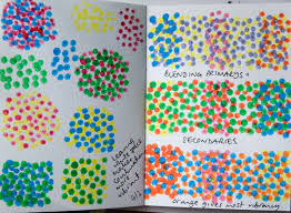 Pointillism Using Colour And Pattern Pointillism Art Lessons Elementary Art Lessons