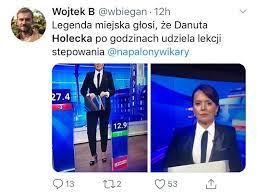 Danuta holecka is an actress, known for wiadomosci (1989). Danuta Holecka Jak Prezes Pis Prowadzaca Wiadomosci Tvp W Garniturze Internauci Tworza Memy 12 9 2019 R Echodnia Eu