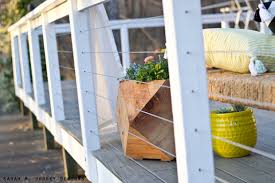 Oct 14, 2019 · we show this deck box built from cedar with a stain finish. Diy Wire Railing Tutorial Dorsey Designs