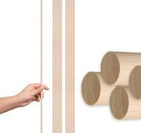 Amazon.com: 10PCS Birch Wooden Rods for Crafts – Long Wooden Sticks for  Crafting 24" x 1/2" Unfinished Hardwood Sticks Dowel Rods Birch Dowel for  DIY ...