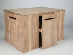 Folding Dining Table With Hidden Chairs Wooden Table And Chairs Wooden Dining Table Designs Dining Table Design Furniture