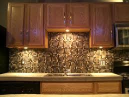 Backsplash For Golden Oak Cabinets Spectralight Backsplash Kitchen Mosaic Tiles Renovated Loft Kitchen Mosaic Tile Kitchen Loft Kitchen Kitchen Mosaic