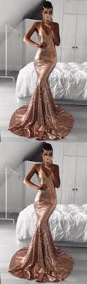 Check spelling or type a new query. Long Rose Gold Sequins Prom Dresses Mermaid By Prom Dresses On Zibbet