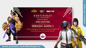 Sertifikat mentahan atau polosan yang sudah disediakan tersebut berisikan dengan backgroud, logo, dan border atau bingkai. Pixellab Tutorial How To Make Gaming E Certificate Mobile Legends Free Fire Pubg Mobile Youtube