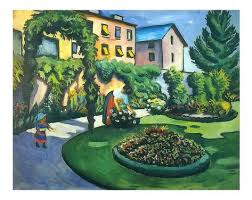 The Mackes Garden In Bonn By August Macke In 2019 August Macke August Macke Franz Marc Painting