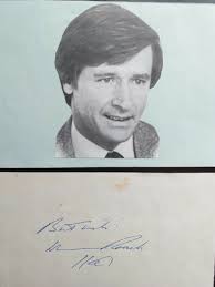 Signed album page of WILLIAM ROACH OBE as KEN BARLOW in CORONATION ST