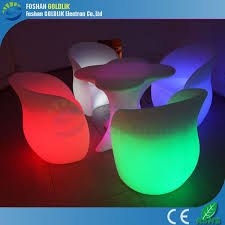 Led Light One Table With 4 Chairs For Restaurant Using Www Goldlik Com Sales Goldlik Com Led Lights Led Furniture Novelty Lamp