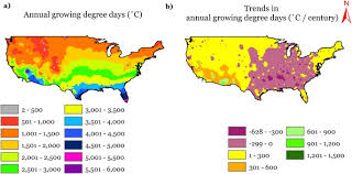 Public health pests information & resources. U S Agro Climate In 20 Th Century Growing Degree Days First And Last Frost Growing Season Length And Impacts On Crop Yields Scientific Reports