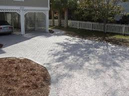 Check spelling or type a new query. 100 Pervious Driveway Crushed Oyster Shell With Tabby Shell Paver Borders Concrete Patio Makeover Hardscape Design Concrete Patio
