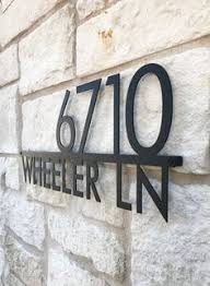 Mod Mettle 3 0 Address Plaque Address Sign Street Name Etsy In 2020 Modern House Numbers Sign House Numbers Address Plaque