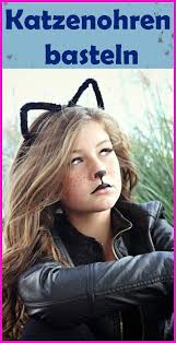 Katzenohren Fur Kinder Basteln Ideen Diy Anleitung Kinderschminken Schminken Kinder Schminken