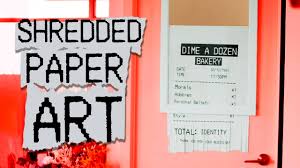 For mental calibration's sake, therefore, i'll begin with a few photos from. How To Make Paper Shredder Art Inspired By Banksy Youtube