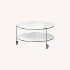 From small to medium and large even extra large lift top coffee table ikea, make sure of it as an excellent investment. Ikea White Round Rolling Coffee Table Aptdeco