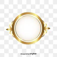 Golden Circle Frame Classic Style Style Luxury Png And Vector With Transparent Background For Free Download Grafis