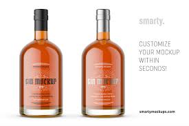 Honey Gin Bottle Mockup Bottle Mockup Gin Bottles Gin