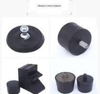 Shock Absorber Rubber Cushion Block Bridge Black High Elastic Shock  Absorber Block Industrial Rubber Pad