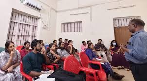 Students and faculty during academic seminar at GMC Thiruvananthapuram