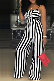 Black And White Striped Jumpsuit Pin On Things To Wear