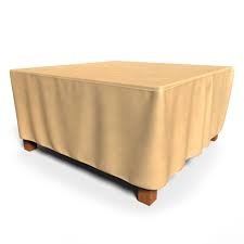 Budge Industries All Seasons Polypropylene Outdoor Patio Table Cover Tan Outdoor Furniture Covers Patio Furniture Covers Square Patio Table