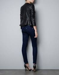 Leather Jacket With Frill At The Waist Blazers Woman Zara United States Peplum Leather Jacket Peplum Jacket Leather Peplum
