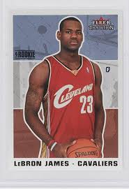 Follow sports card info via email 2003 04 Fleer Tradition 261 Lebron James Rookie Card