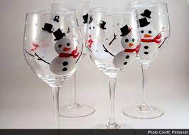 Wine glass painting technique from carolyn stitch. 25 Easy Diy Christmas Decoration Craft Ideas