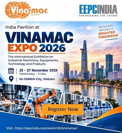 VINAMAC EXPO 2026 — The 24th International Exhibition on Industrial Machinery, Equipment, Technology and Products in Ho Chi Minh City — Hall A, Saigon Exhibition and Convention Center (SECC), Ho Chi Minh City, Vietnam