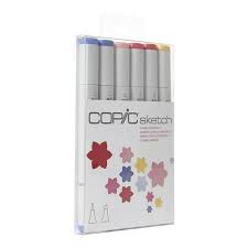 Copic Sketch Markers 6 Pack Floral Favorites 2 Affilink Copics Copic Markers Copic Marker Copi Copic Sketch Markers Copic Sketch Marker Sets Copic Sketch