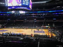 staples center section 119 clippers lakers rateyourseats com