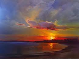 Pin By Katie Lusk On Pretty Sunset Painting Landscape Art Landscape Paintings