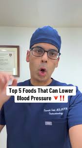 Top 5 Foods That Lower Blood Pressure 🚨‼️Doctor Sethi #hearthealth