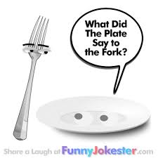 · becoming a vegetarian is . New Funny Fork Joke Cooking Jokes