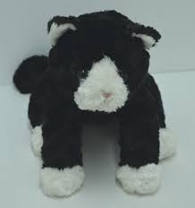 Black And White Cat Stuffed Animal Gund Sookie Black White Kitty Cat Plush Bean Bag 12 11006 Cat Plush Kitty Sookie