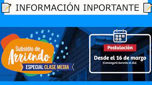 La nueva fecha para postular al subsidio será hasta el 31 de julio. Subsidio De Arriendo Especial Clase Media 2021 Informacion Importante Youtube