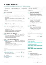 public relations specialist resume