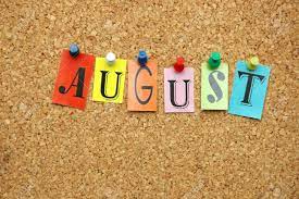 August is often considered the transitional month in our seasonal calendar. August Month Pinned On Noticeboard Stock Photo Picture And Royalty Free Image Image 9803660