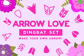 Download Arrow Love Dingbat Font By Creative Fabrica Fonts Creative Fabrica Yellowimages Mockups