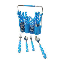 # peralatan meja makanmelengkapi acara hidangan bersama keluarga # cocok buat kado, souvenir, arisan atau perlengkapan pribadi, dll. Jual Vicenza V240c Kotak Set Sendok Garpu Biru Terbaru Juli 2021 Blibli