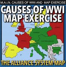 World War I Map Activity And Main Causes Of Wwi Takes Students To Europe 1914 To Discuss The M A I N Cause Map Activities Me On A Map Substitute Teacher Plans