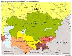 Central Asia Maps Eurasian Geopolitics