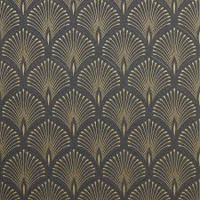 Black And Gold Art Deco Wallpaper Uk Goodhome Echium Black Gold Art Deco Design Metallic Pattern Wallpaper In 2020 Art Deco Design Gold Art Deco Art Deco Wallpaper