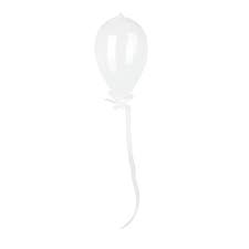 Escultura Balao De Vidro Transparente