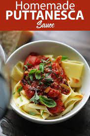 Puttanesca Sauce Recipe With Homemade Pappardelle Pasta Recipe In 2021 Pappardelle Pasta Puttanesca Sauce Recipes