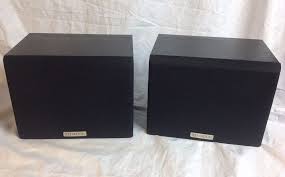 Kenwood Pair Ks 401ht Surround Sound Speakers Rear R L 100w Black Surround Sound Speakers Surround Sound Speaker