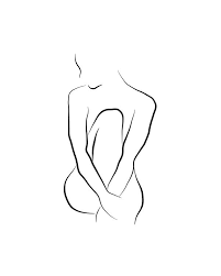 Outline beautiful woman vector silhouettes. Beautiful Bella Wallpaper Silhouette Drawing Minimalist Drawing Line Art Drawings