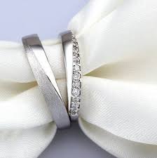 925 Sterling Silver Platinum Plated Cz Lovers Rings Silver Wedding Rings Cool Wedding Rings Matching Promise Rings