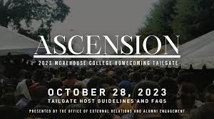 Ascension: 2023 Morehouse College Homecoming Tailgate FAQs by Joe Carlos •  Sage Designs